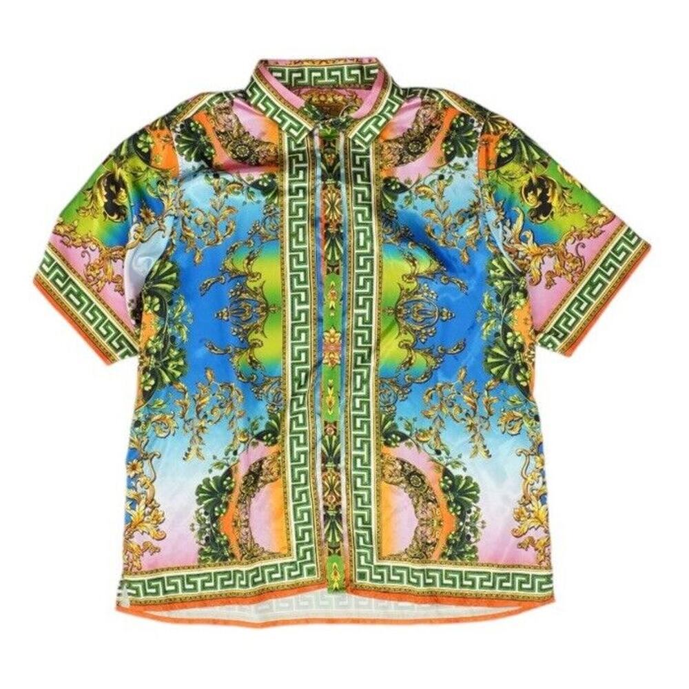 Mens Prestige Premium Fashion Casual Shirt Multi Color 3X